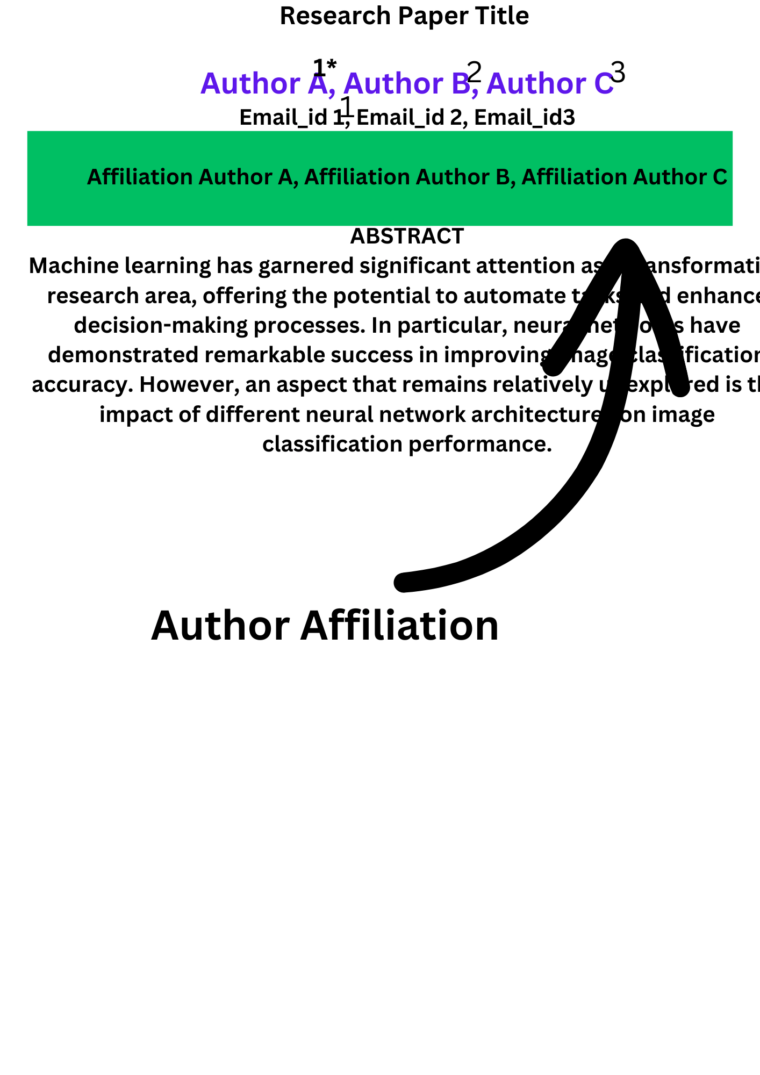 what does affiliation mean in research paper